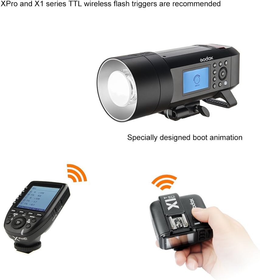 Limited Discount Godox AD400Pro All-in-One Outdoor Flash Strobe, 400W 2.4G TTL Portable Speedlite with Battery and AC/DC Powered with Bowens Mount and Godox Mount