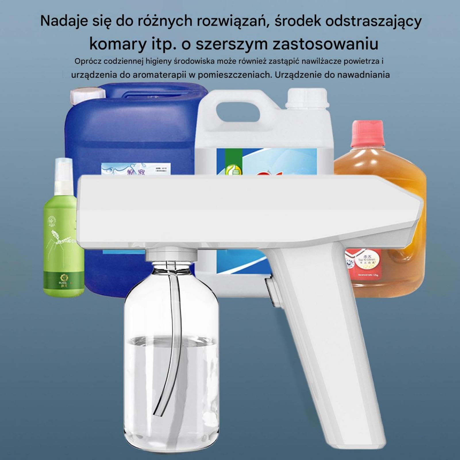 Atomizer Sprayer Bottle, 250ml Cordless Electric Mist Spray Bottle, Rechargeable Handheld Sprayer for Home, Car, Bedroom, and Cleaning, 20.5x3.8x16.5 cm