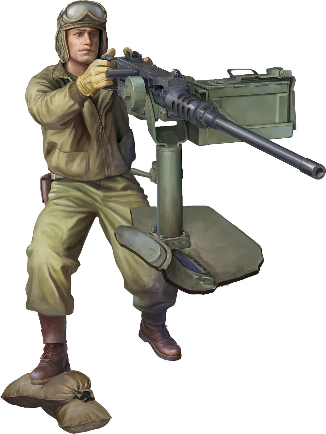 TAKOM 1/16 WW2 US Armée W/.50 Mitrailleuse Édition Limitée Modèle Plastique TKO1025
