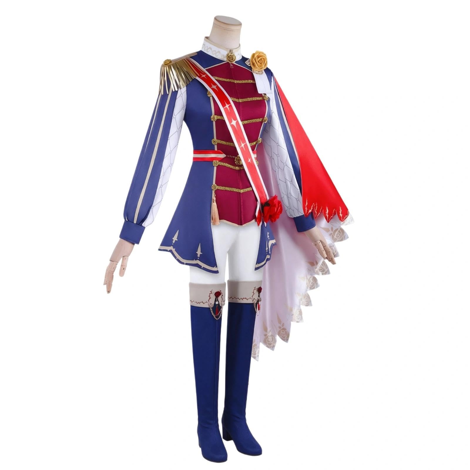 Halloween Kostüm für Erwachsene, Karneval Rollenspiel Cosplay Komplettset –Rose Kingdom Stil