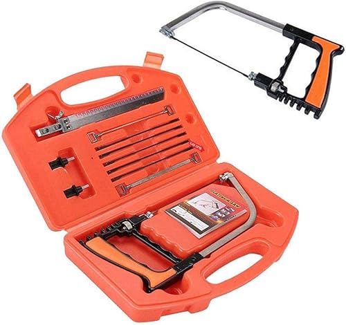 Miniatura 3 de Juego de sierra de mano multifunción de 12 piezas: sierra para metales, afrontamiento, arco, madera, acero para cortar madera, azulejos, vidrio,