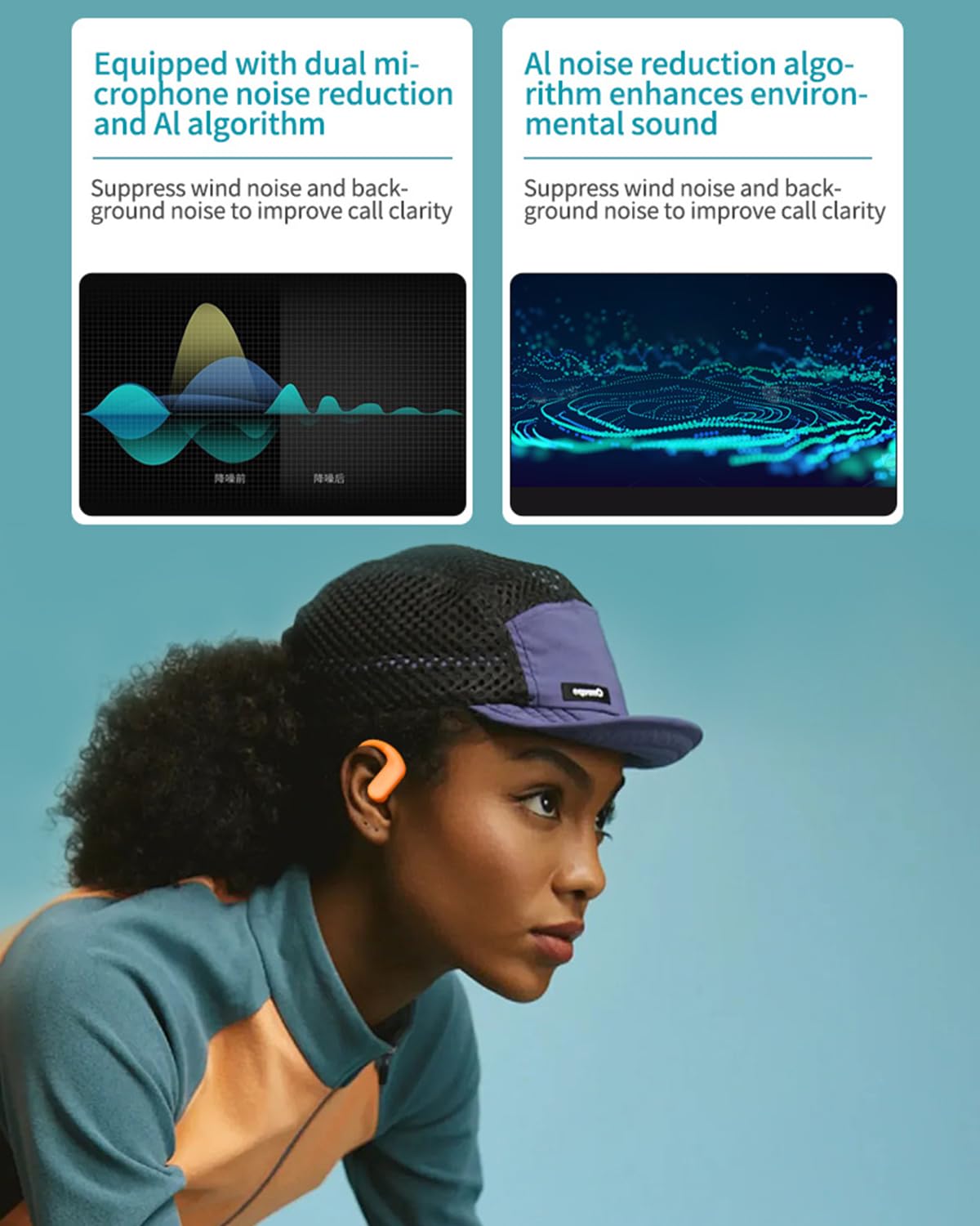 Cuffie a conduzione ossea, IPX8, impermeabili, per nuoto, con memoria da 8 GB, Bluetooth 5.4, cuffie sportive con microfono, wireless, per corsa, nuoto, ciclismo, allenamento (nero)