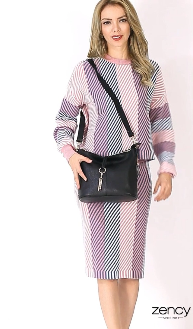 Bolso Tote de Cuero con Flecos y Correa para Mujer miniatura 7