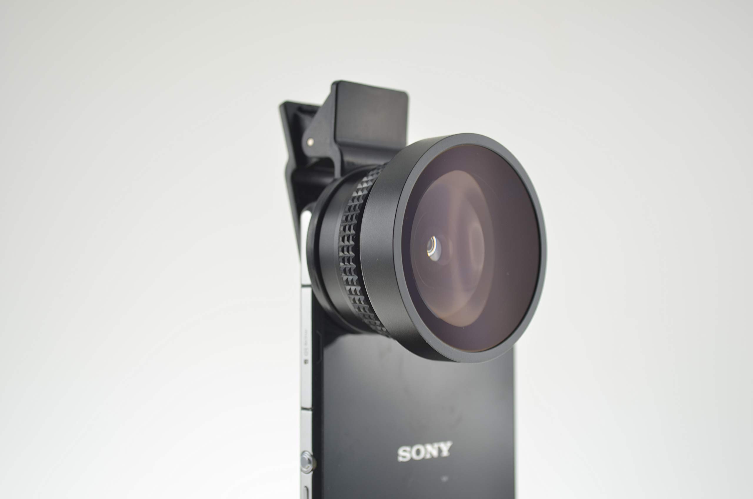 SYSTEM-S Occhi di Pesce e Macro 37 mm Lente con Clip per Smartphone