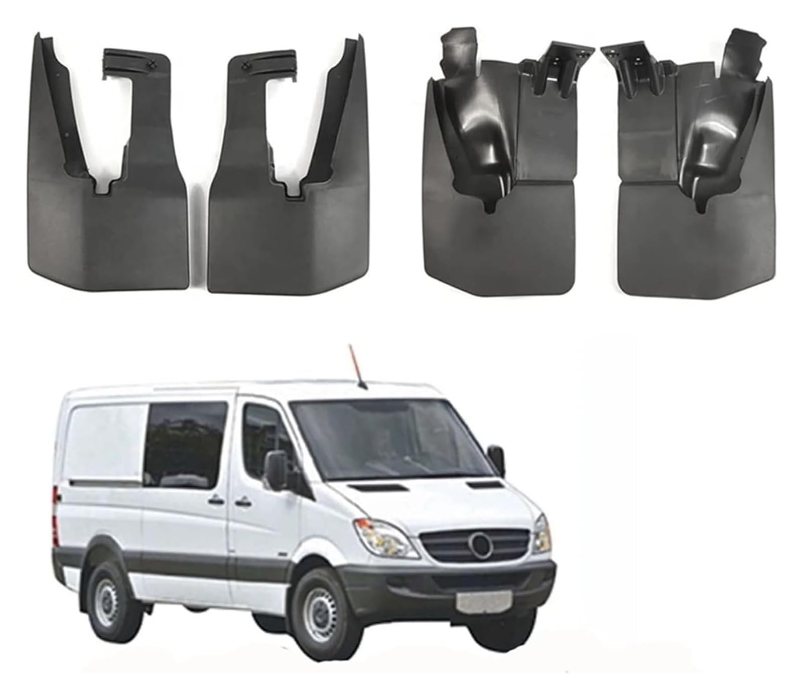 Per Sprinter W906 Per Crafter 2006-2017 Paraspruzzi Parafango Anteriore Posteriore Protezione Completa Auto Parafanghi Anteriori E Posteriori