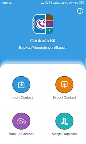 Contact Backup Restore