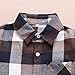 Toddler Kids Baby Boys Girls Flannel Plaid Shirt Long Sleeve Button Down Tops Outfits (12-18 Months, Coffee)