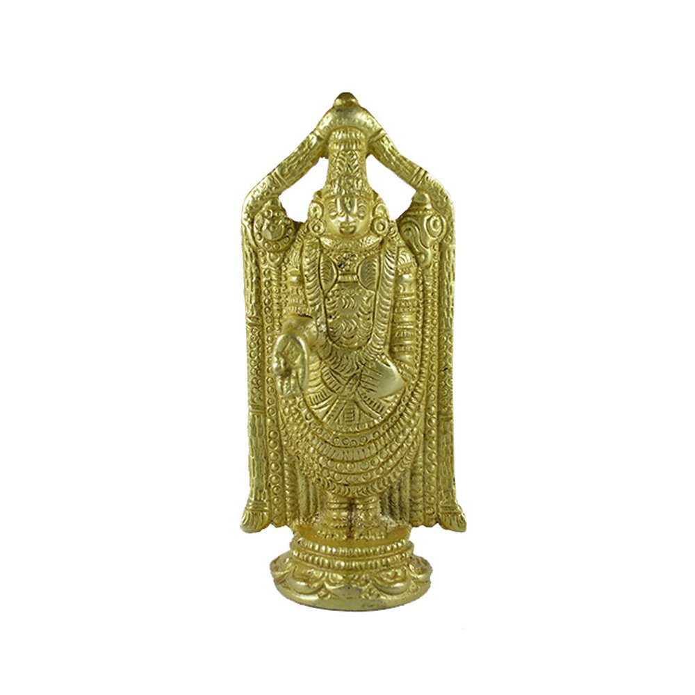 Idée cadeau spirituel : statue Lord Tirupati Balaji en laiton pour pendaison de crémaillère