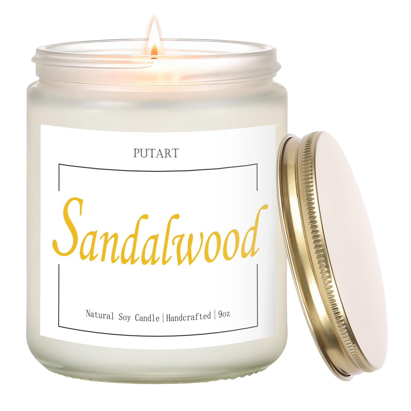 Velas perfumadas de sándalo para mujer, velas de aromaterapia, velas de soja para el hogar