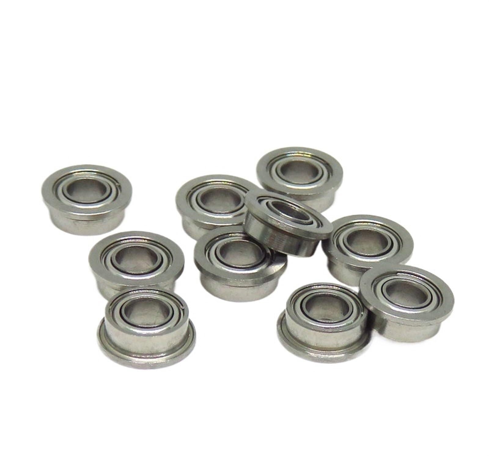 Bimetaliczna tarcza uszczelniająca Mikro łożysko zwykłe 10 szt. SMF63C ZZ 3x6x2,5 mm ABEC-7 Łożysko ceramiczne z kołnierzem Łożyska kołnierzowe ze stali nierdzewnej