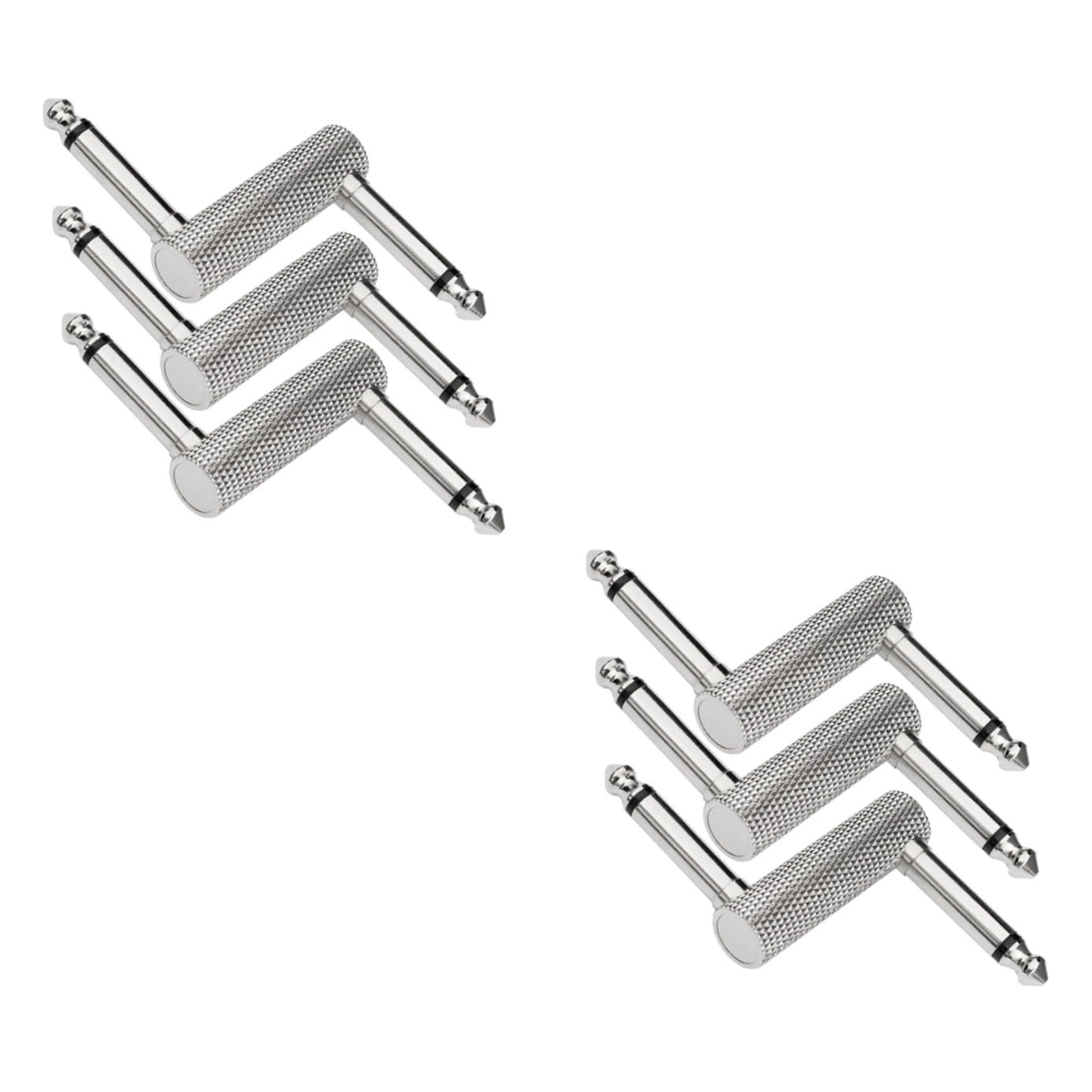 SHINEOFI 2 Set Connettore Audio Per Effetti Chitarra Adattatore Doppio Compatibile Con Effetti Per Chitarra Elettrica Design Z Per E 3 Pezzi*2