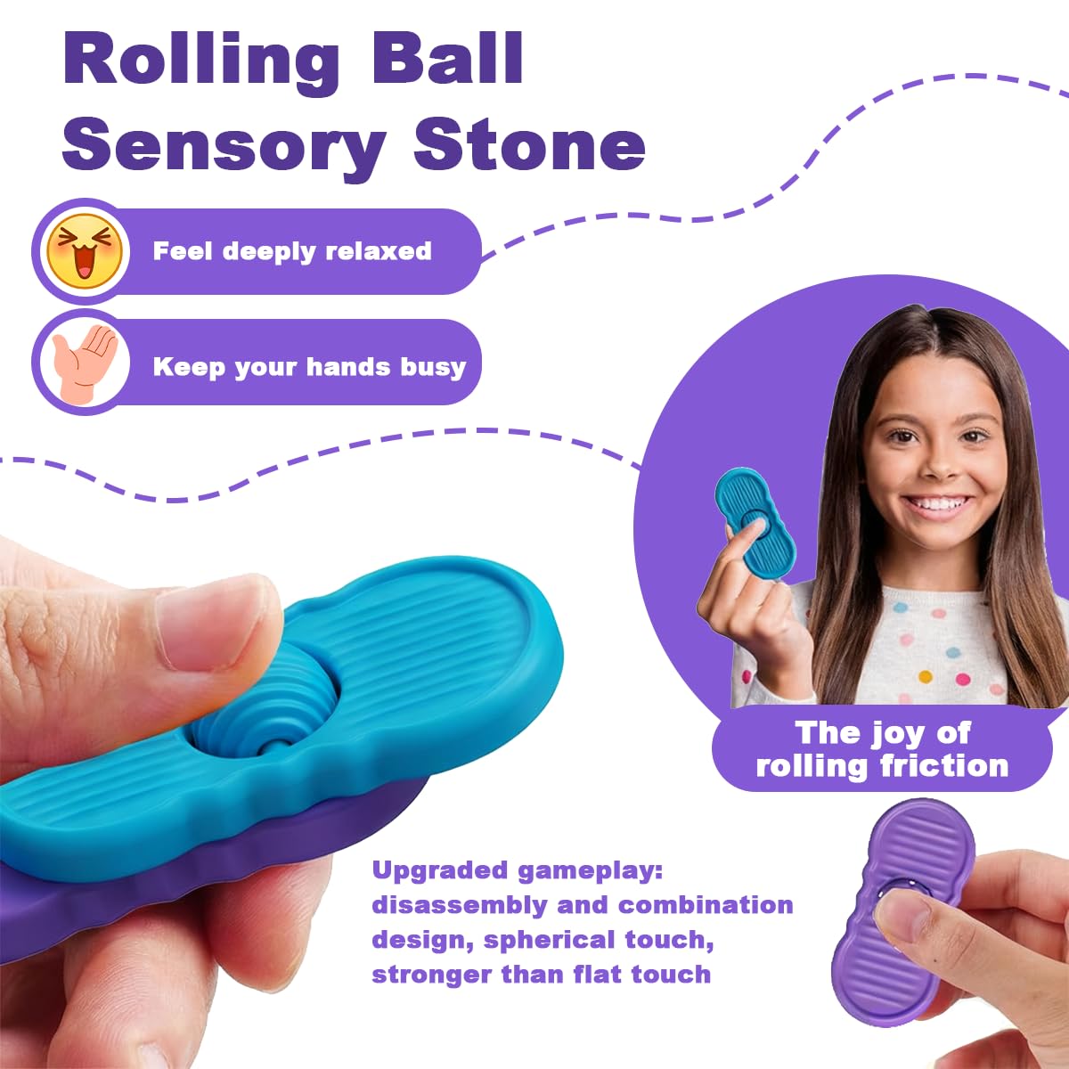 Worry Stones, Fidget Toys, Sensory Toys, Fidget Toys for Kids Sensory Toys For Autism - Image 4