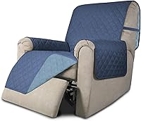 Vista 312 de Easy-Going Funda de Sofá Reclinable Reversible Funda de Sofá Resistente al Agua Funda de Sillón Protector de Muebles con Correas Elásticas