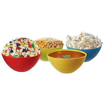 Kuber Industries Plastic 4 Pieces Mixing Bowl Set- 1350 ML (Multi)
