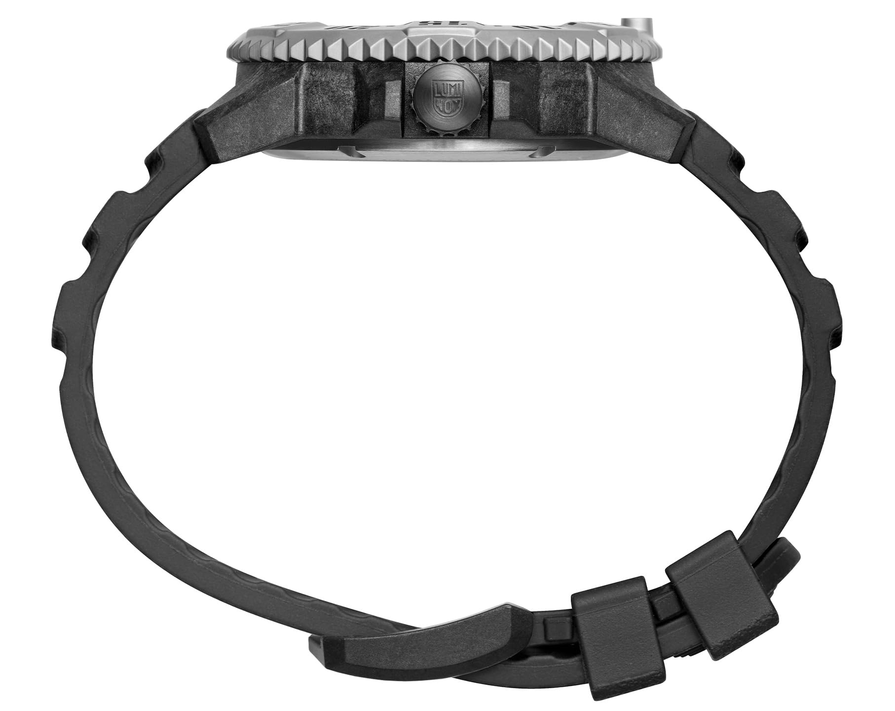 Luminox Reloj analógico de Cuarzo Suizo para Hombre con Correa de Goma XL.3351.1. Set, Negro, Correa