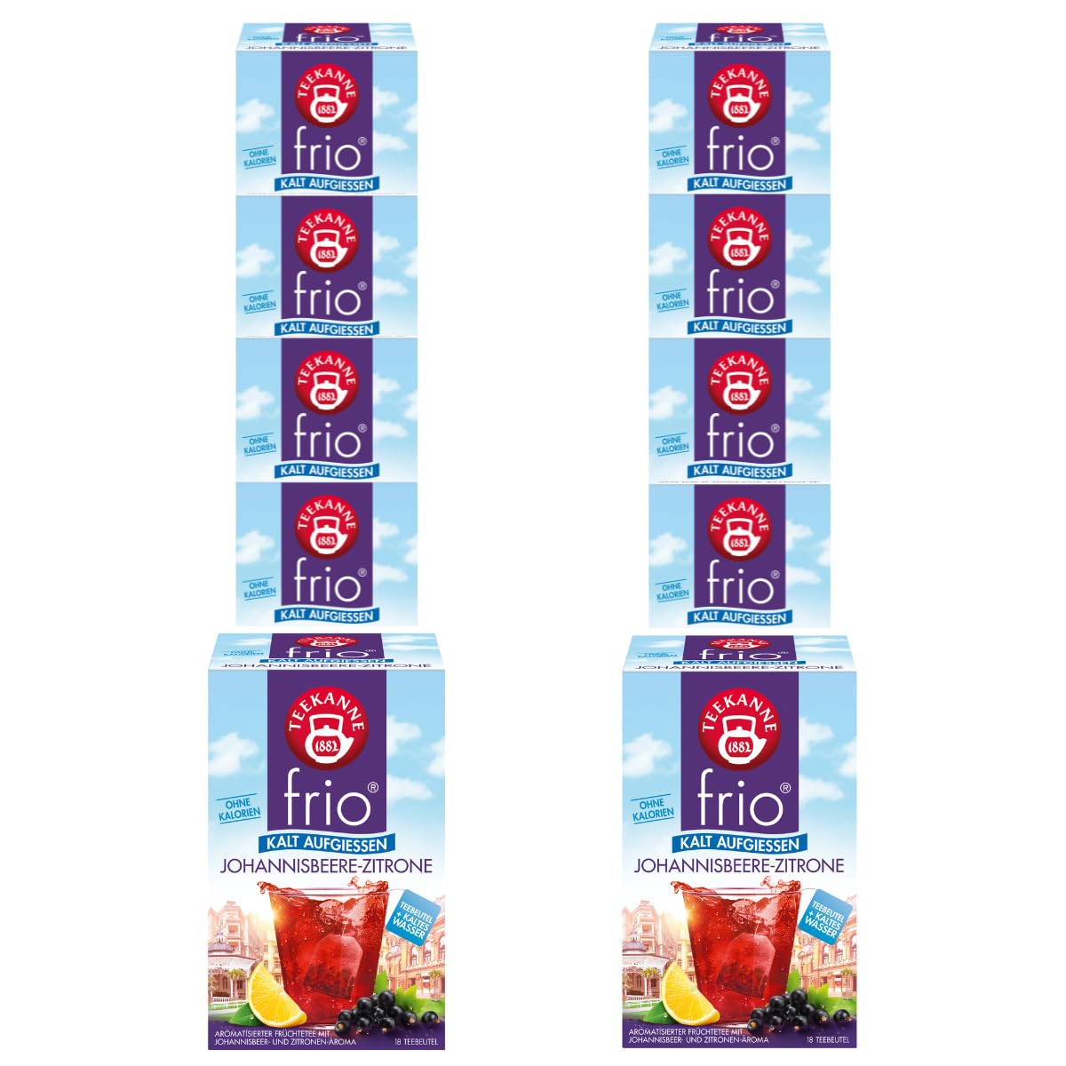 frio Johannisbeere-Zitrone 10 Packungen à 18 Beutel, 450g