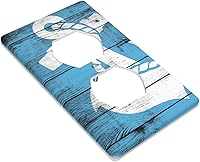 Vista 2 de Tablero náutico ancla individual dúplex interruptor de luz cubierta de placa de pared decoración cubierta de pared para el hogar dormitorio cocina