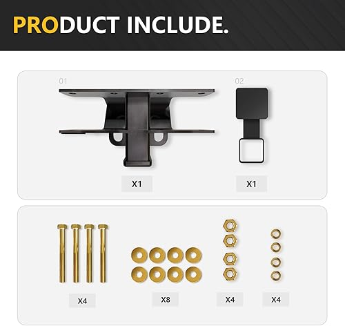 Miniatura 5 de Kit de remolque de remolque para Jeep Wrangler con arnés de cableado de 4 pines compatible con Jeep Wrangler JK JKU 2007-2018 con cubierta, combo de