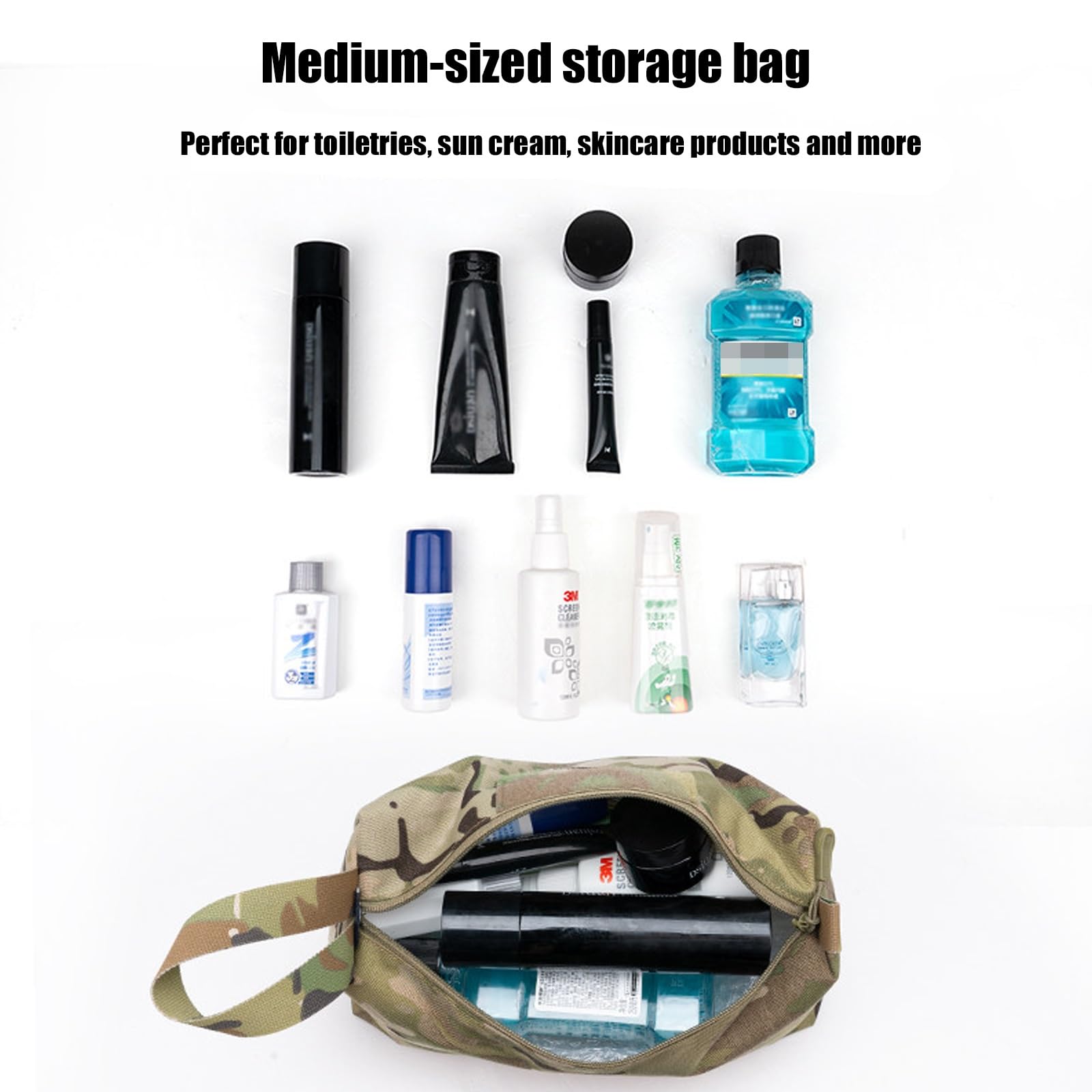 Set da 3 Cubi da Viaggio Tattici Impermeabili, Organizer da Viaggio Modulare Ad Ampia Capienza per Riporre Oggetti In Valigie e Zaini, per Campeggio Escursioni e Viaggi(Green)