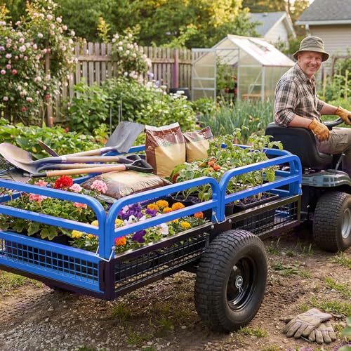 Garvee 1500 lbs Pull Behind Dump Cart