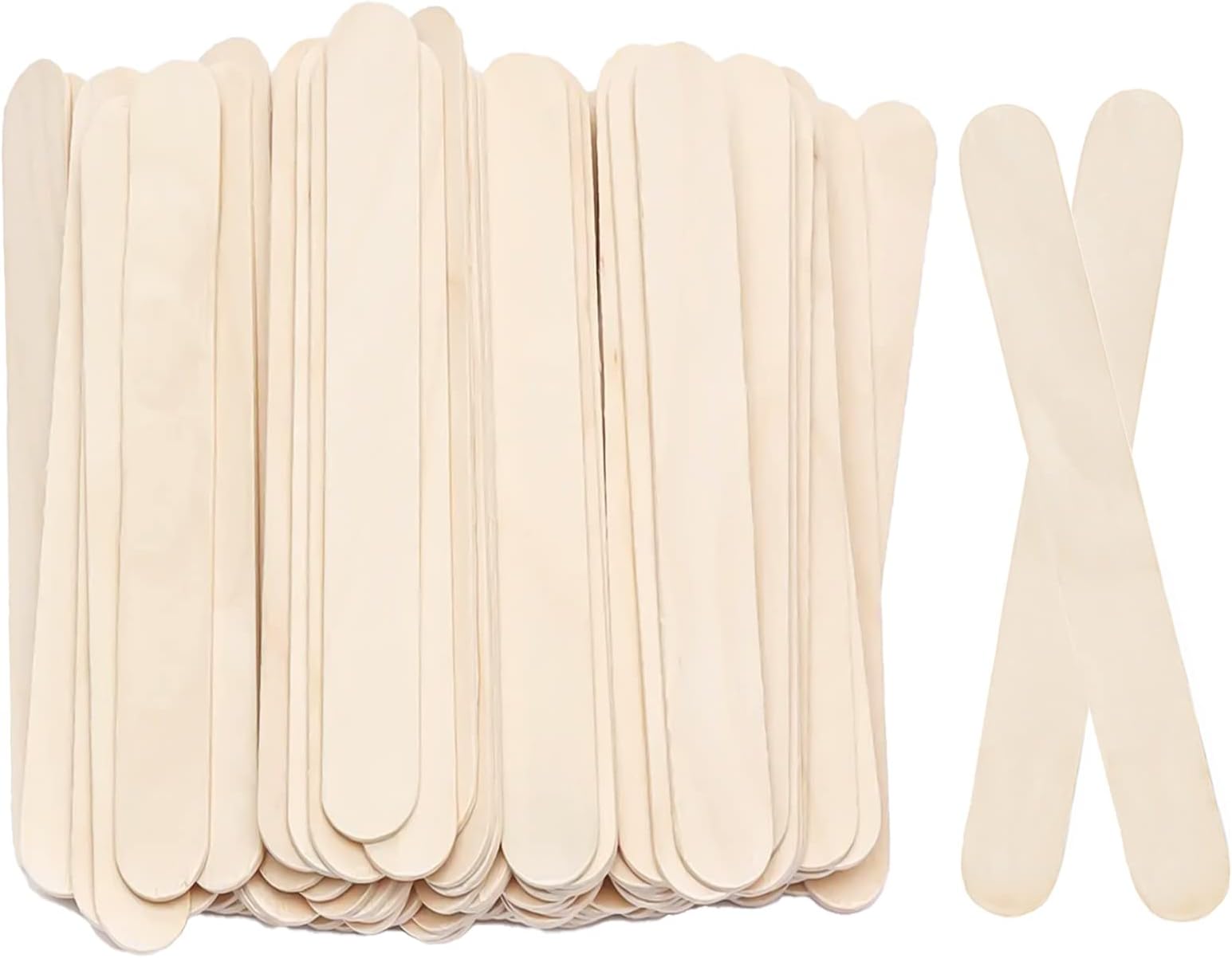 200 pcs Jumbo Wooden Craft Sticks Pack Bulk Popsicle
