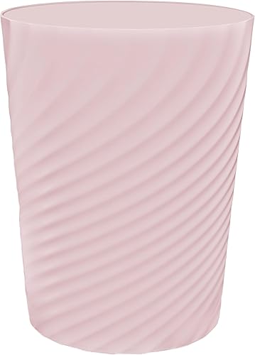 DAJITRE Cubo de basura pequeño de 1.8 galones, papelera de reciclaje de perfil delgado para espacios compactos, baño, oficina, dormitorio, cocina