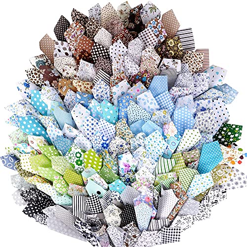 MEJOSER 200 PCS Tissu Patchwork Carré Patchwork 10x10cm Coton Mixtes Tissu pour Patchwork Quilting Loisir Créatifs (Style-B)
