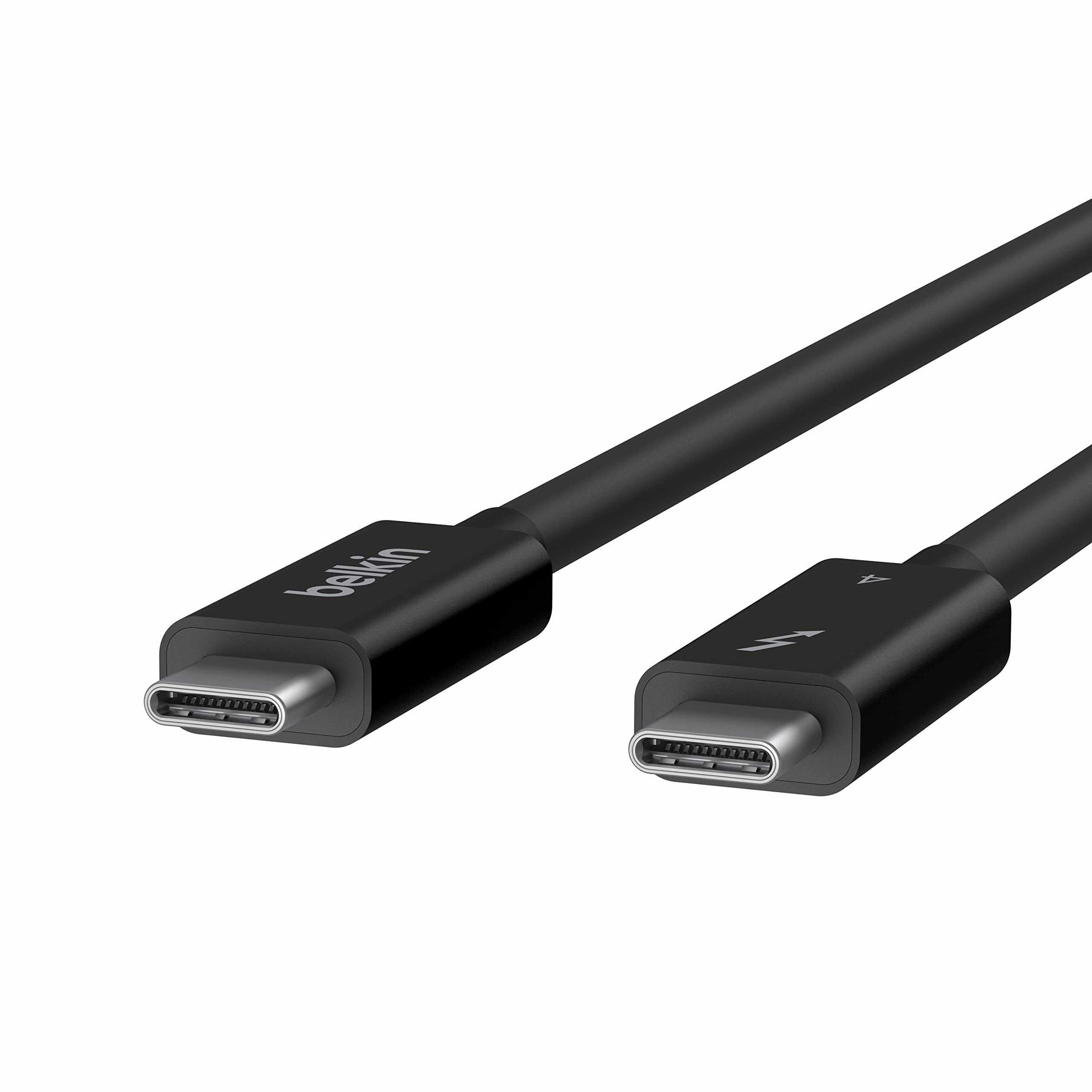Belkin Cavo Thunderbolt attivo 4 (2 m), collegamento USB tipo C con alimentazione da 100 W, compatibile con PD, compatibile con TB3, MacBook Pro, eGPU e altri dispositivi