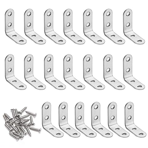 Staffe Angolari 90 Gradi Supporti Angolo 20 Pezzi Retto Staffe