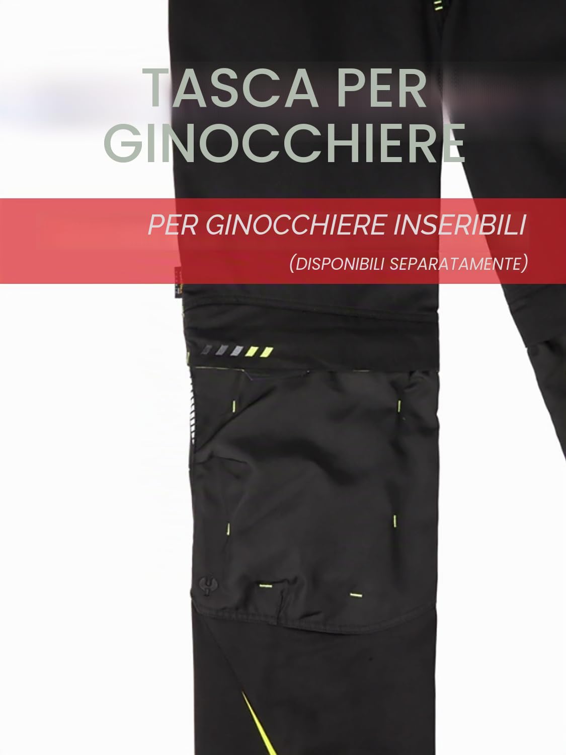 Pantaloni e.s.motion 2020 Nero/Giallo