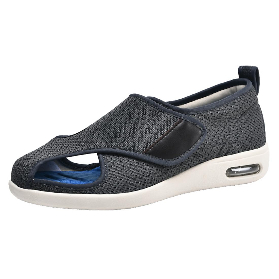 Mens Diabetic Slipper Seniors Wide Width Arthritis Edema Walking Shoes Comfy Memory Foam Non-Slip Diabetic Shoes