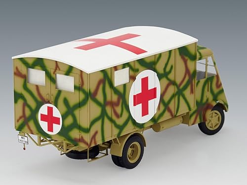 Miniatura 6 de ICM Models Lastkraftwagen 3.5 T AHN con Shelter WWII - Kit de modelo de camión de ambulancia alemana