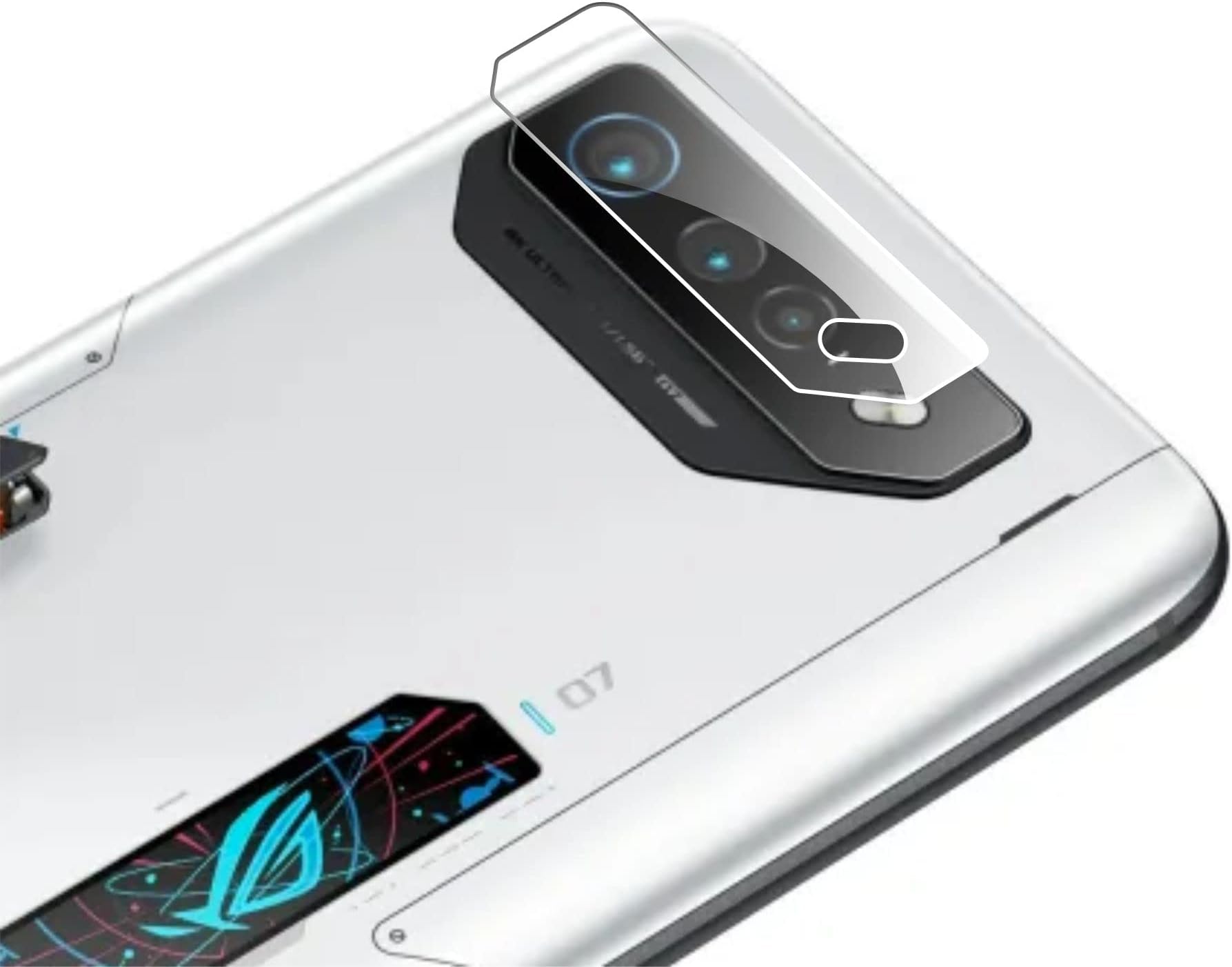 Hydrophobic [3 Pack] Back Camera Lens Protector Compatible With Asus Rog Phone 7 Hd Clear Protection Film