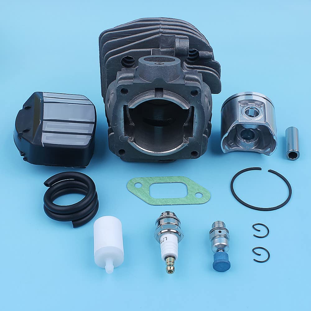 Kit de línea de gas con filtro de combustible y aire de pistón cilíndrico for motosierra J-on-se-r-ed CS 2159 CS 2156 CS2159 CS2156 EPA, puerto de gran cilindro de 47mm Accesorios para herramientas el