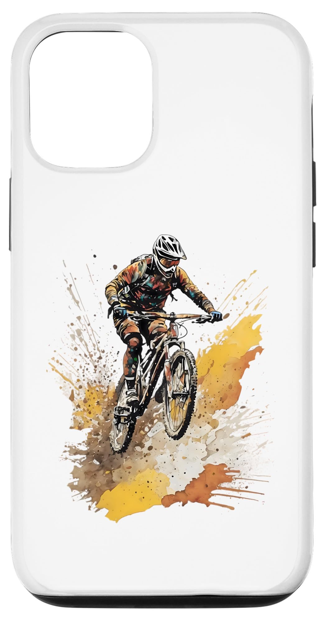 Mountain Bike MTB Downhill E-Bike Cyclist Case for iPhone 13