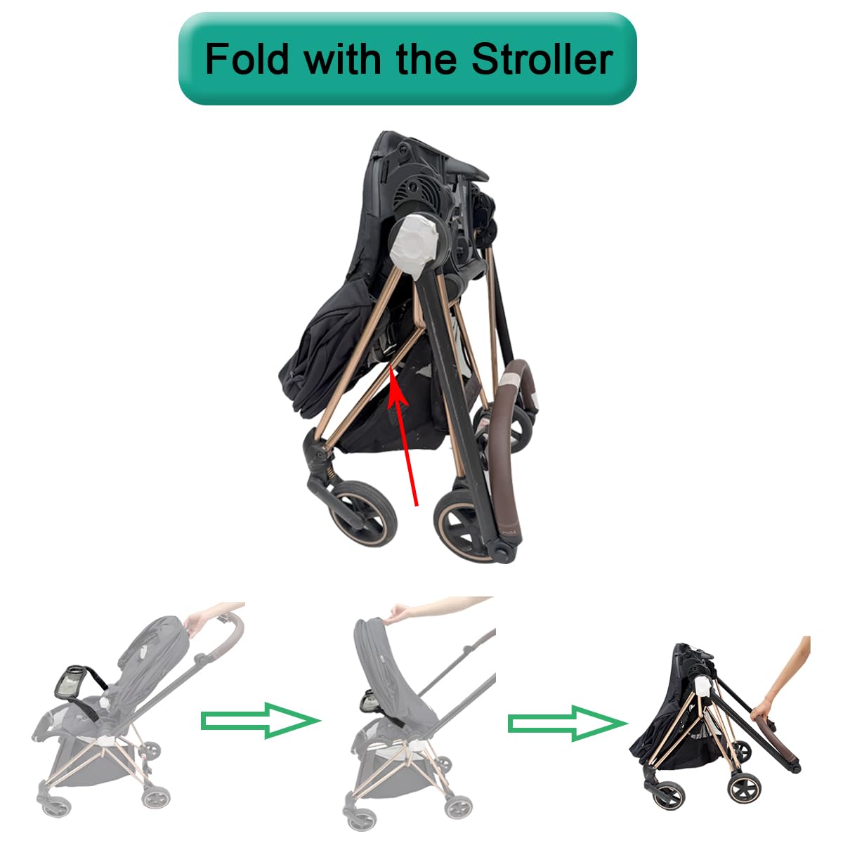 Cybex Mios Priam e-Priam Wózek Food Tray Kompatybilny z wózkiem Akcesoria do wózka Quick Installation Składany z wózkiem Łatwy dostęp | Idealny towarzysz podróży dla Mios & Priam