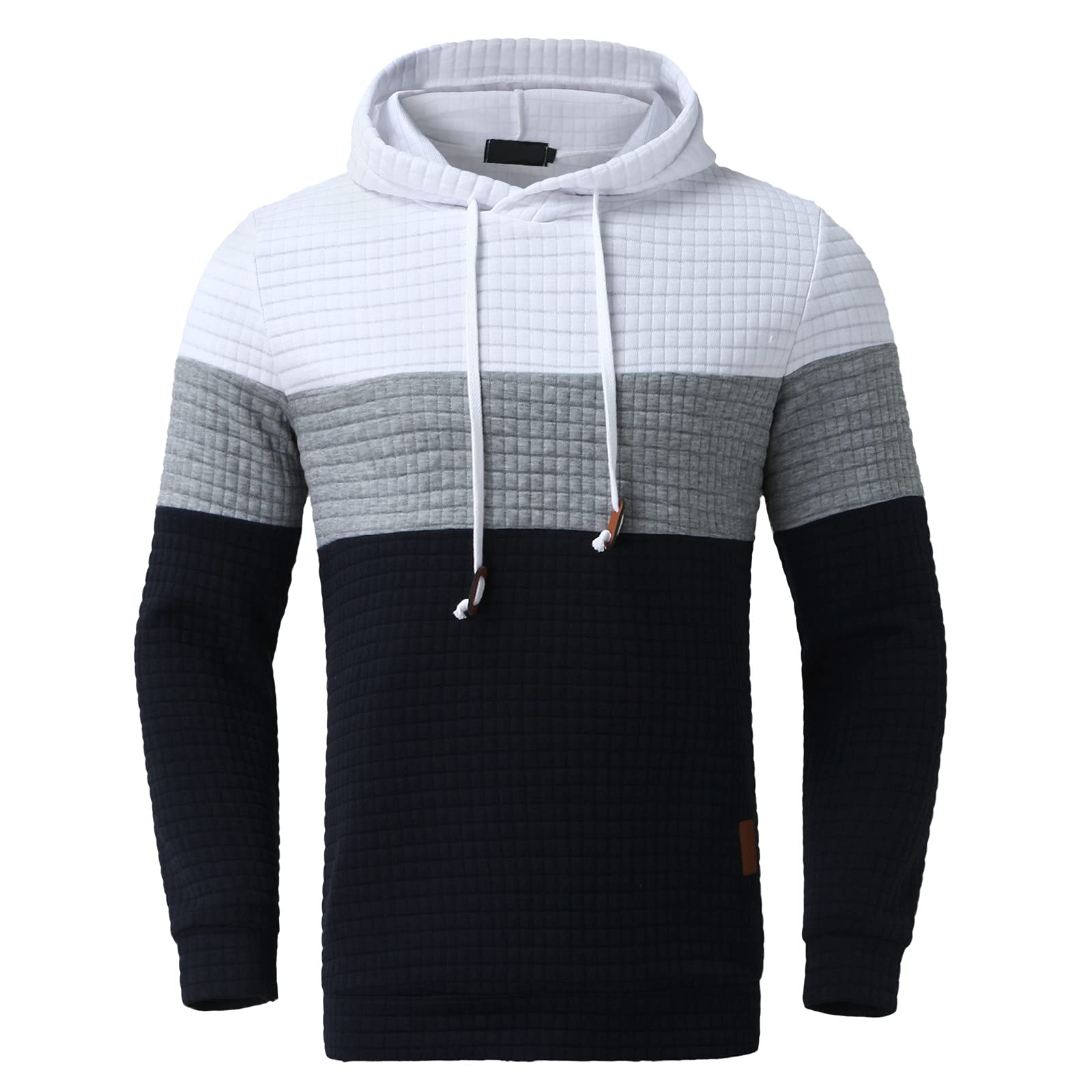 Cardigan tendance pour homme avec poche et fermeture éclair - Veste d'hiver avec capuche respirante et légère, bleu, XL Cardigan tendance pour homme avec poche et fermeture éclair - Veste d'hiver avec capuche respirante et légère, bleu, XL