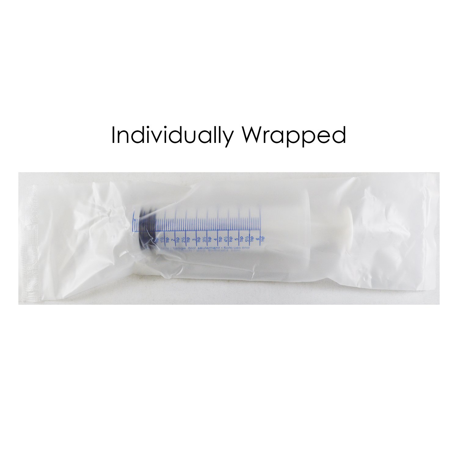 Oral Syringe - 30 mL - Best for dispensing liquids and oils - Individually Wrapped - 5 pcs : Industrial & Scientific