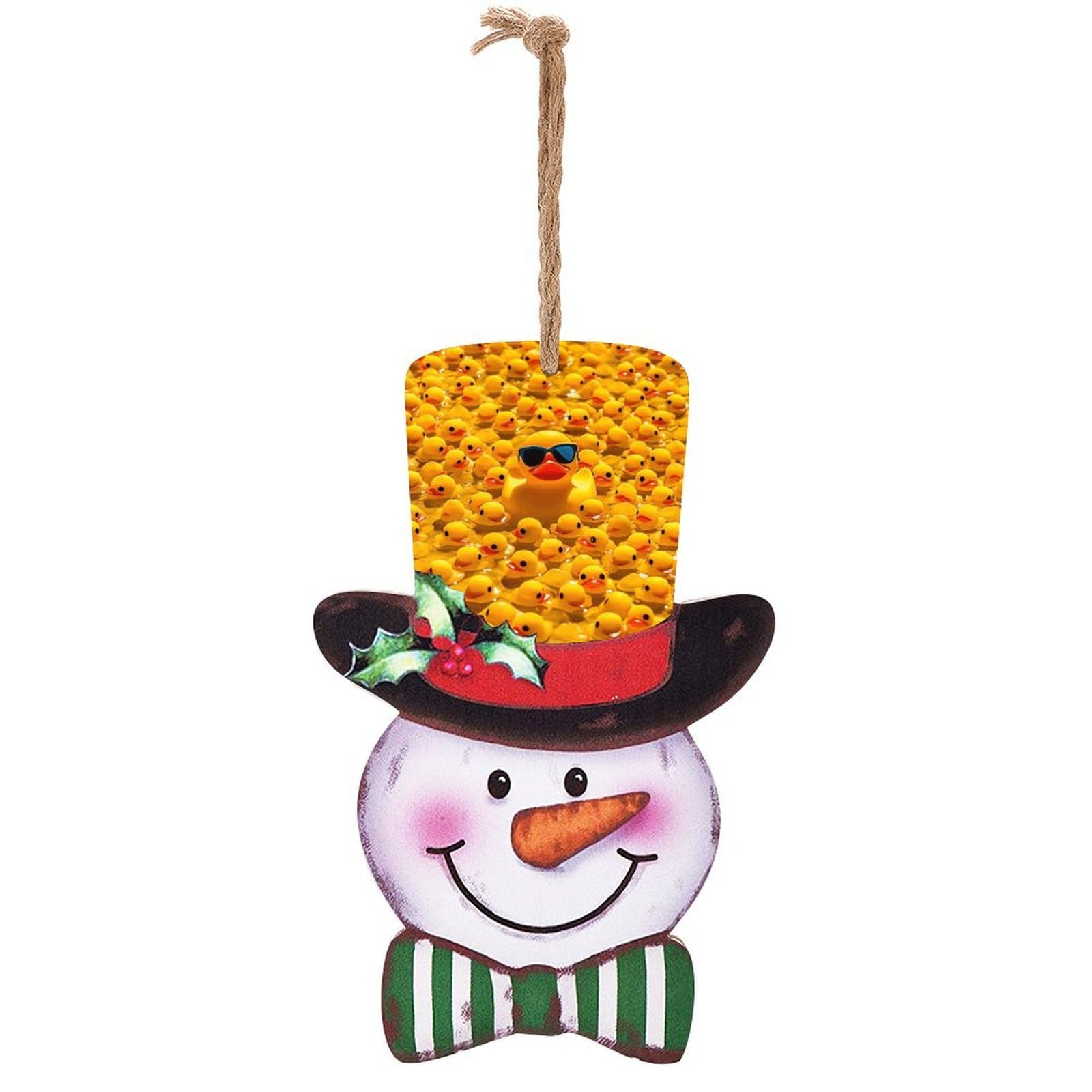 Panneau de Noël en bois bonhomme de neige pour illuminer le sourire de vos enfants