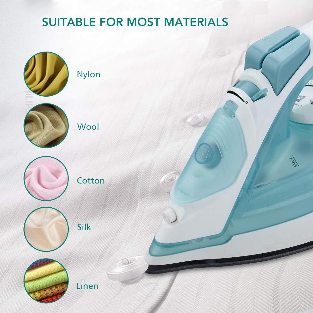 MARTISAN SG-6007 Steam Iron Non-Stick Soleplate Iron,Variable Temperature and Steam Control, Anti-Drip, Rapid Heating, Light Green