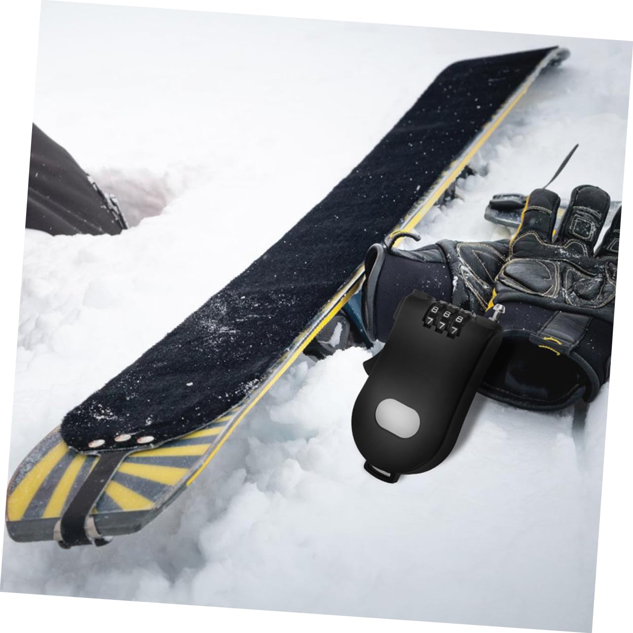 BESPORTBLE 8pièces Serrure Anti-vol Pour Snowboard Et Ski Verrou De Sécurité Plastique Léger Pour Vélo Poussette Et Équipement