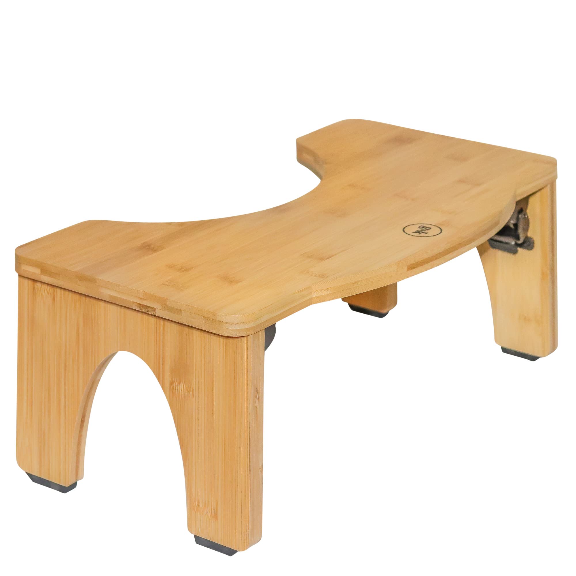 G&K Products™ Foldable 7 Inch Bamboo Toilet Stool, Portable Bathroom Stool, Foldable Toilet Stool Squat Adult, Poop Stool Adult, Mobility & Daily Living Aids, Potty Stool for Adults