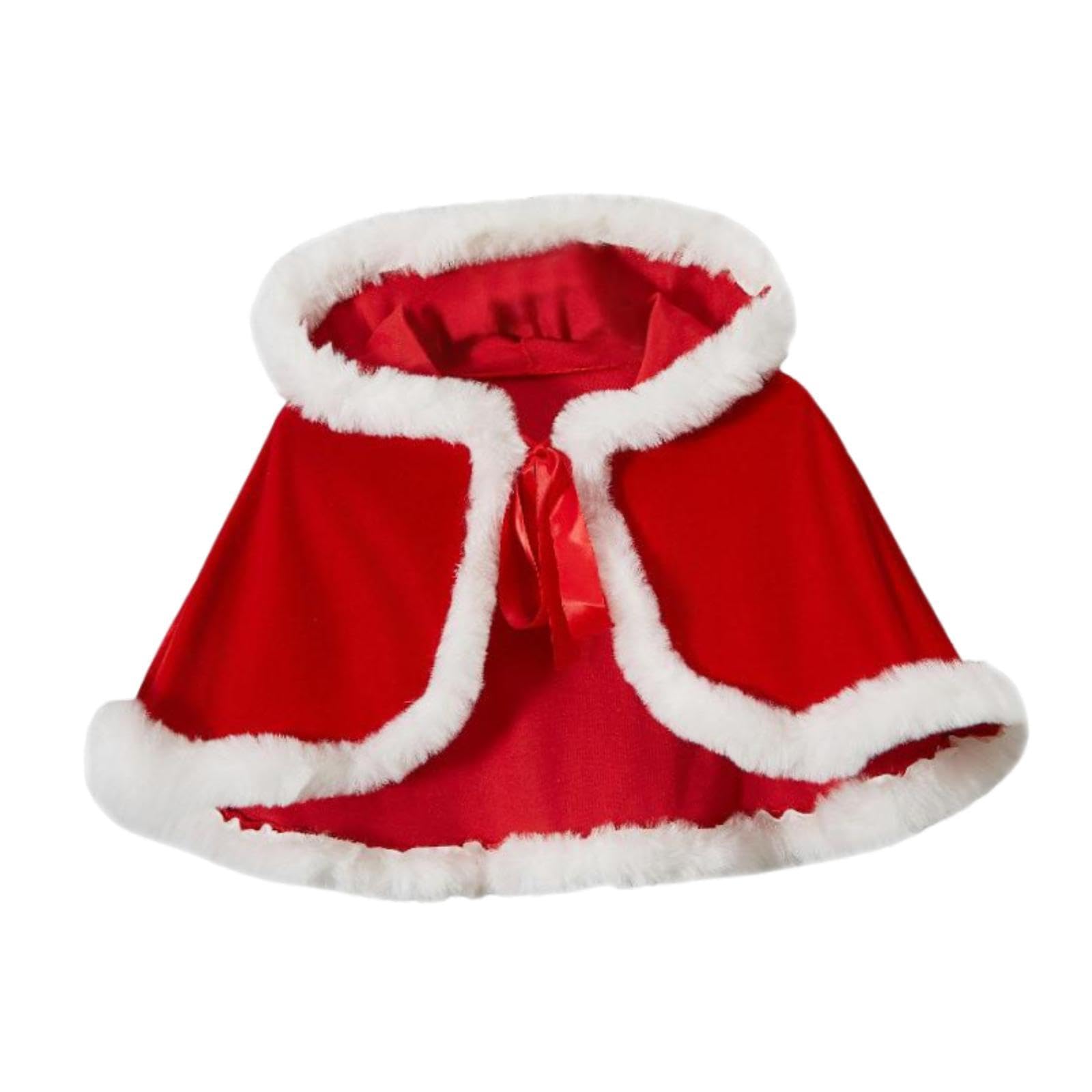 Hooded Cape Cloak Short Shawl Xmas Celebrations Costume Accessory Red-Clothing & Accessories-Women-Western Wear-Ponchos & Capes-image-40