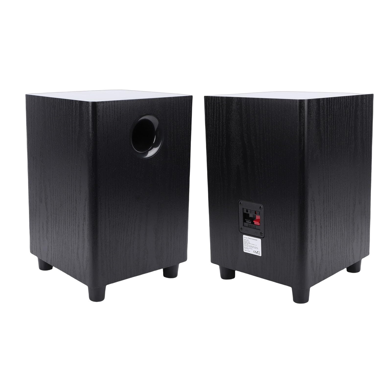 Enceinte Subwoofer Domestique 100 W, 6,5 Pouces, Basses Lourdes et Son Puissant, Caisson de Basses Passif Plug and Play pour Home Cinéma, Studio Audio