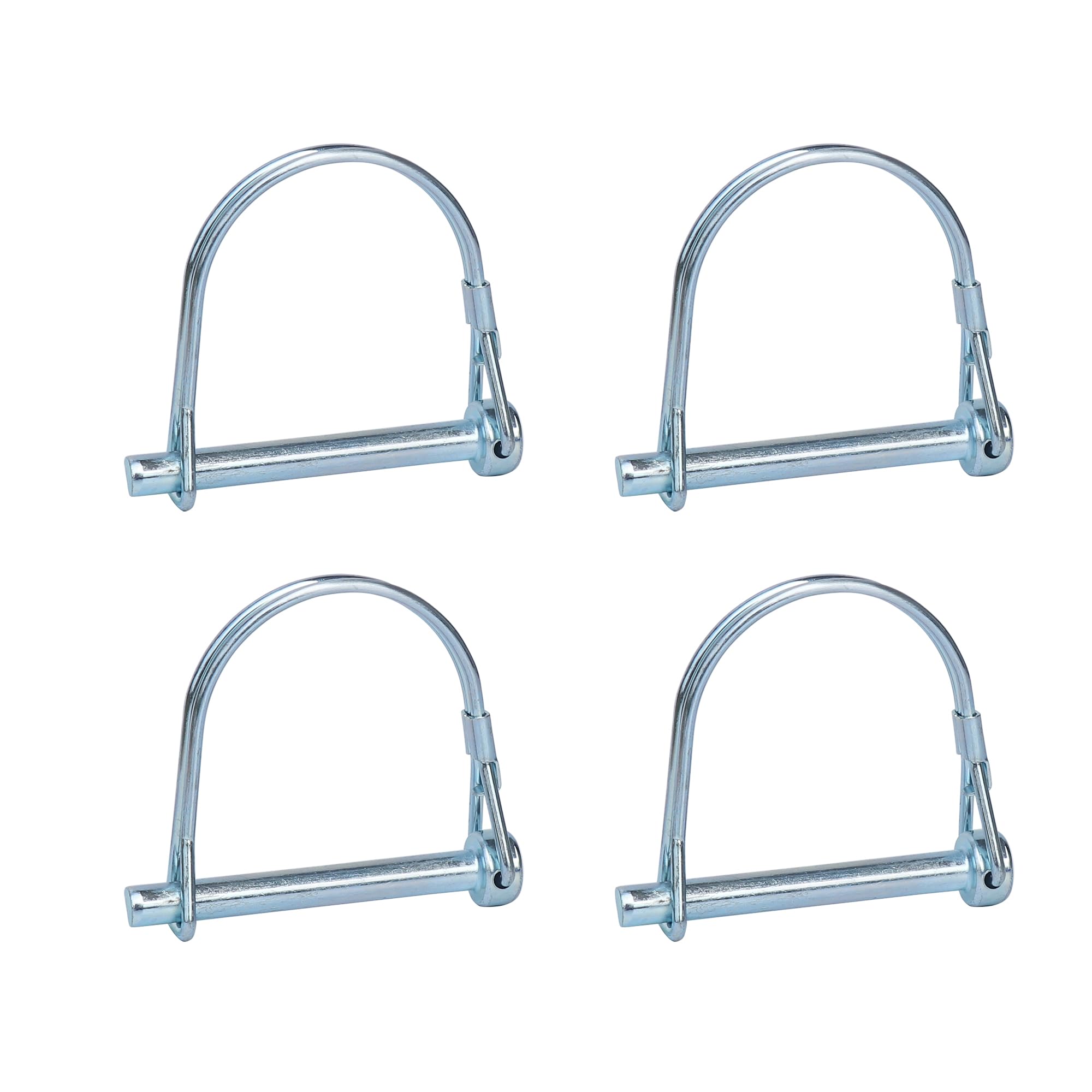 Trailer Coupler Pin, 4PCS Tivnhuils Hitch Pin Safety Coupler Pin, Zinc Plated Carbon Steel Trailer Pin Locking Pin, 1/4" x 2.16", Small