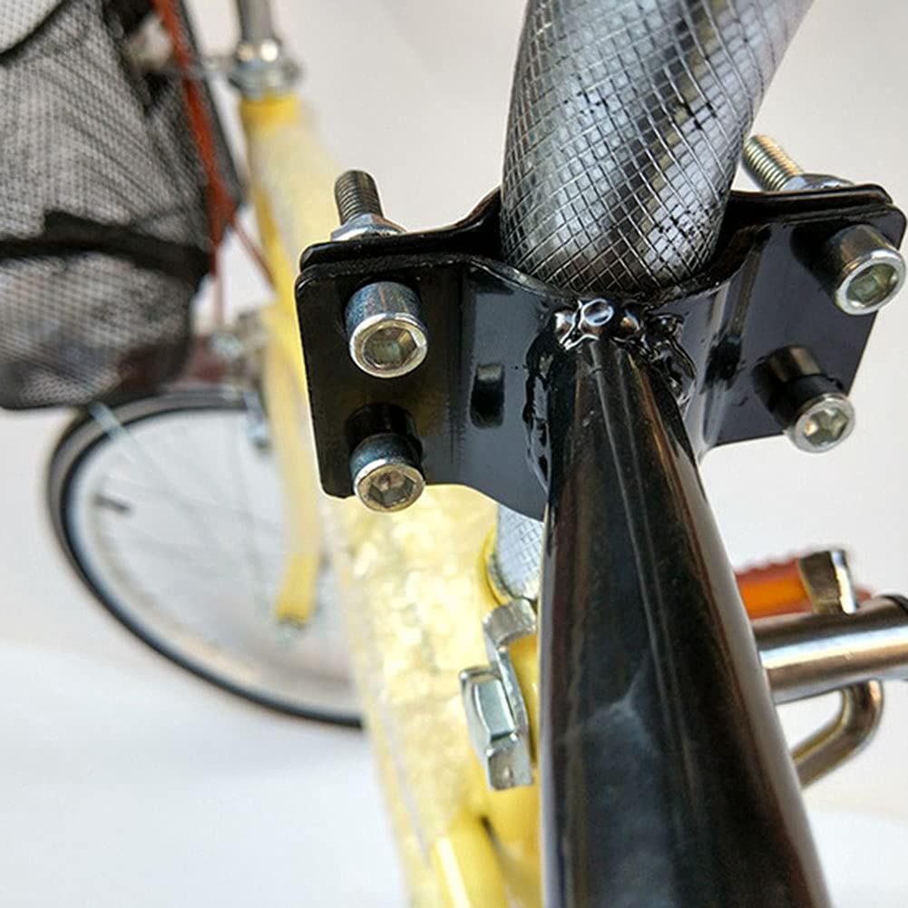 SUN-J Barra de equilibrio para bicicleta, herramienta de aprendizaje para niños, metal, negro