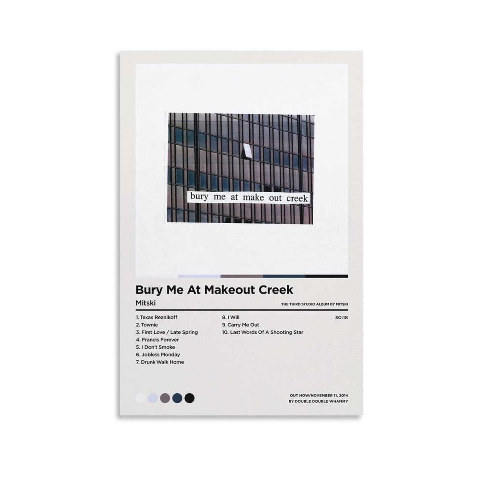 Mitski Posters - Bury Me at Make Out Creek Canvas Poster Wall Art Decor Print Picture Paintings for Living Room Bedroom Decoration Unframe-style 24x36inch(60x90cm)