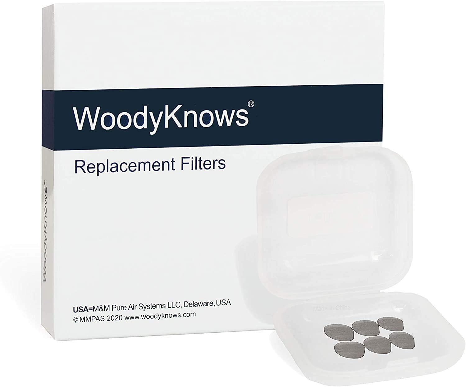 Replacement Filters of WoodyKnows Ultra-Breathable Nasal Filters Narrow XL Pack of 12