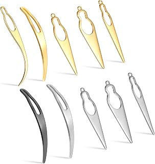 Dreadlock Retighten Tool 10PCS Loc Needle Hair Extensions Tools | Bent-Hook Shape, Hiar Lock Crochet Needle Set, for Hair Repair, Dreadlock Tightening, Maintaining Dreadlocks