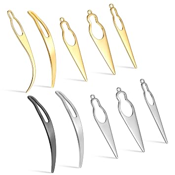 Dreadlock Retighten Tool 10PCS Bent-Hook Shape Loc Needle Hiar Lock Crochet Needle Set for Hair Repair Dreadlock Tightening Maintaining Dreadlocks Hair Extensions Tools for Hairs Repair